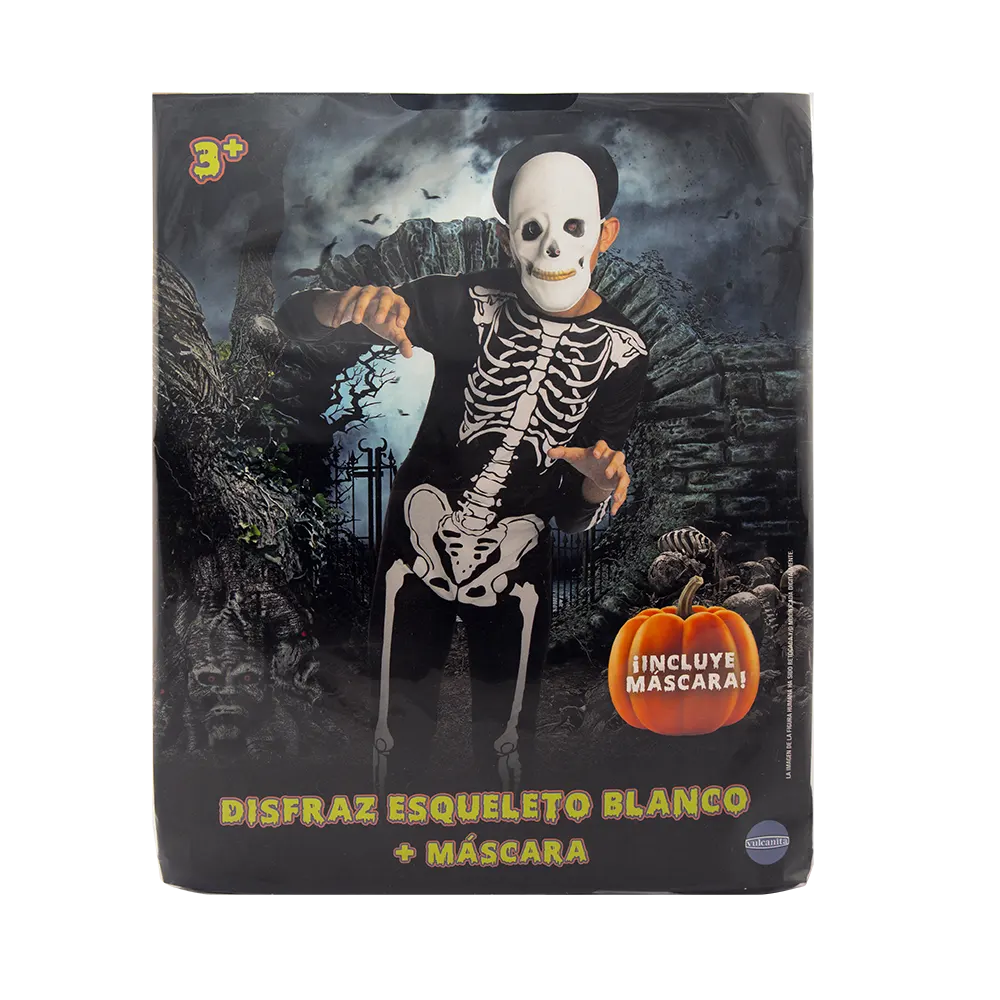 Halloween | Disfraz Calavera Blanca Talle 2 | slide 4