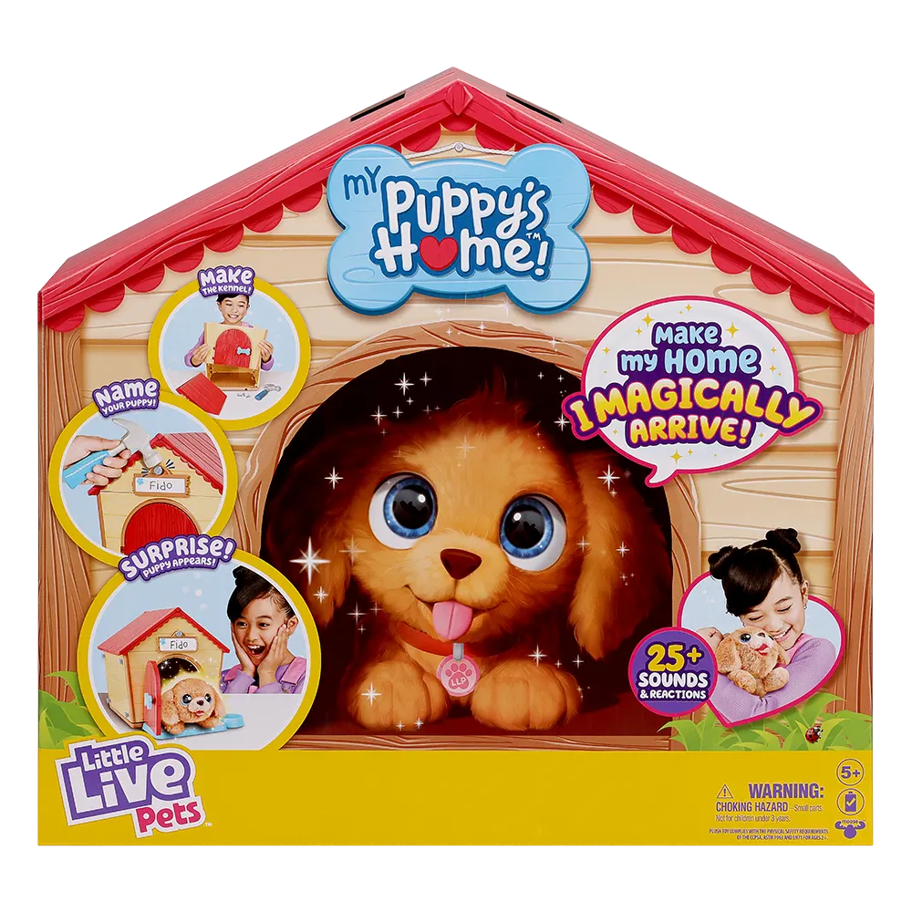 Little Live Pets | Cachorrito Perro de Peluche con Cucha