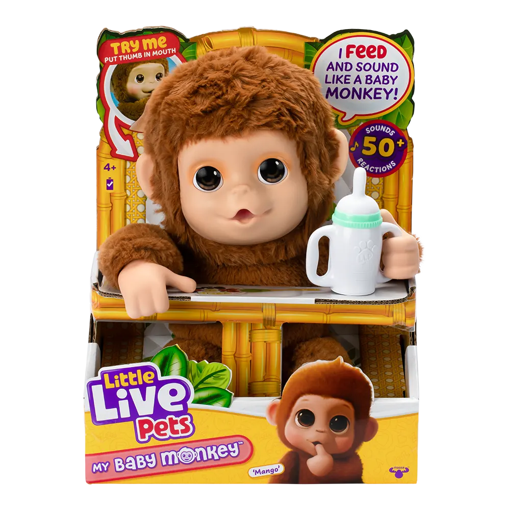 Little Live Pets | Monito Interactivo My Baby Monkey
