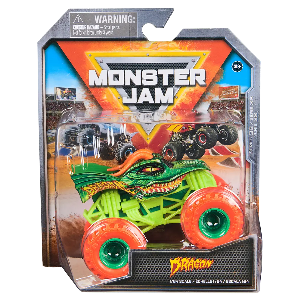 Monster Jam | Vehículo Dragon 1:64