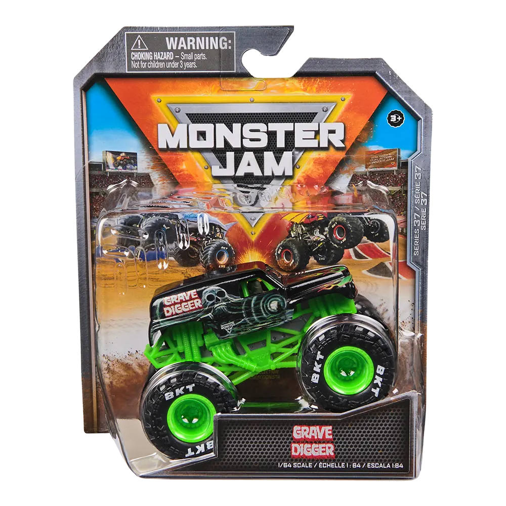 Monster Jam | Vehículo Grave Digger 1:64