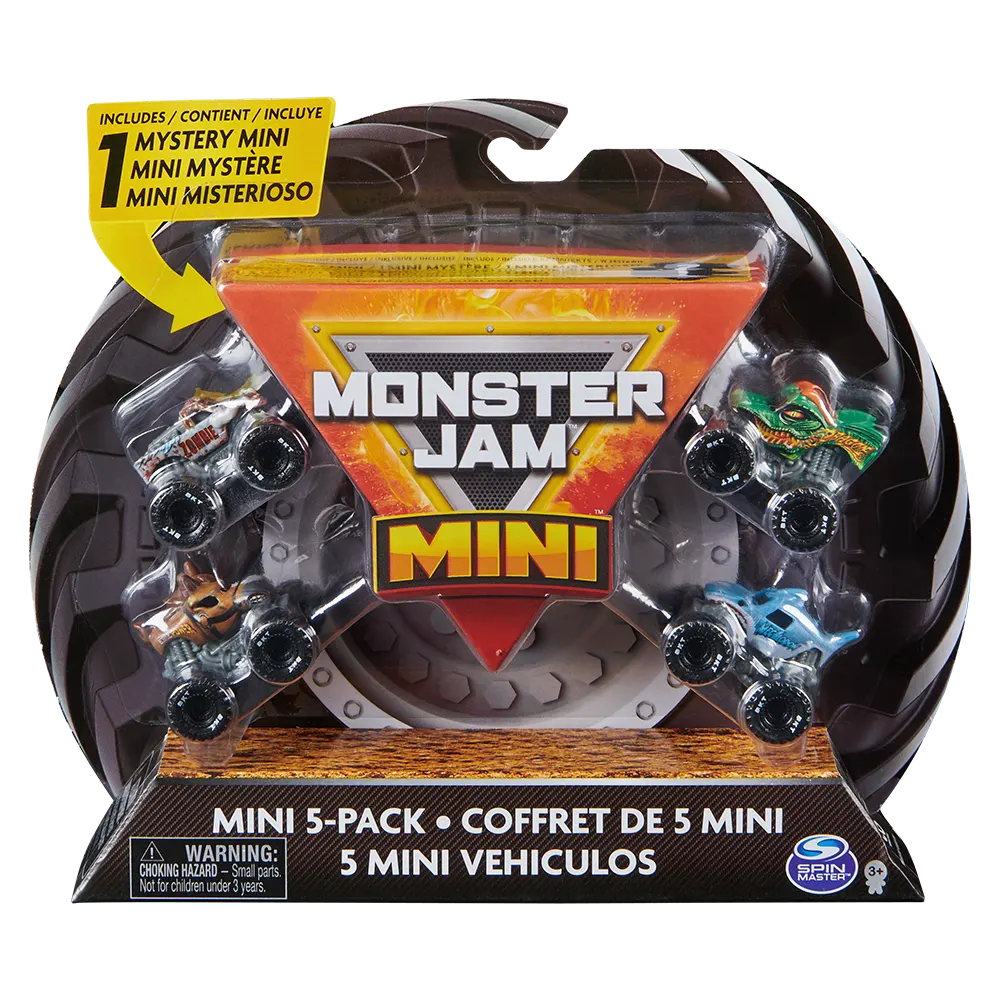  Monster Jam | Vehículos Minis 5 pack 