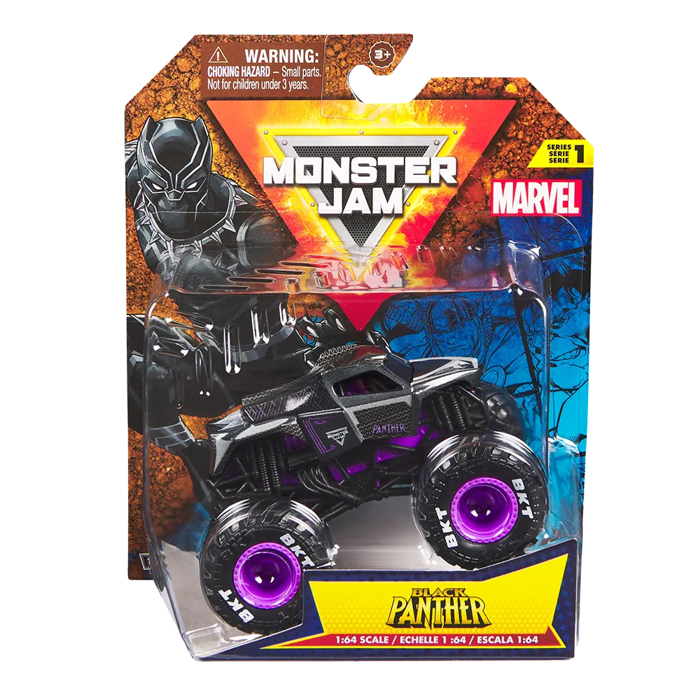 Monster Jam | Vehículo Black Panther 1:64