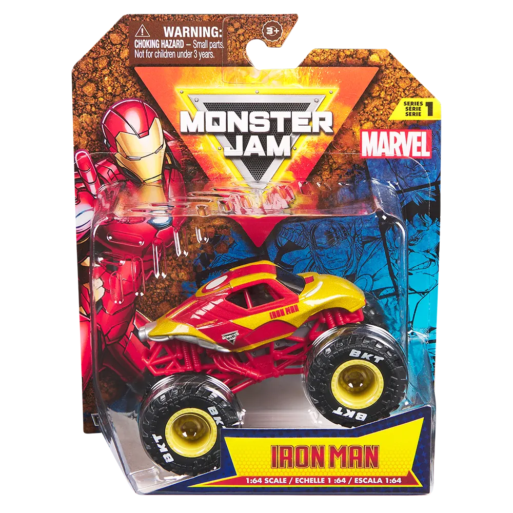 Monster Jam - Vehículo Iron Man 1:64