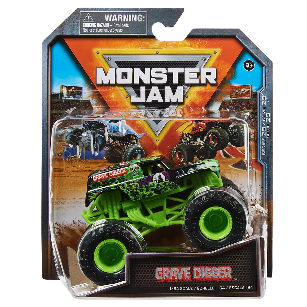 Monster Jam Vehículo Grave Digger 1:64