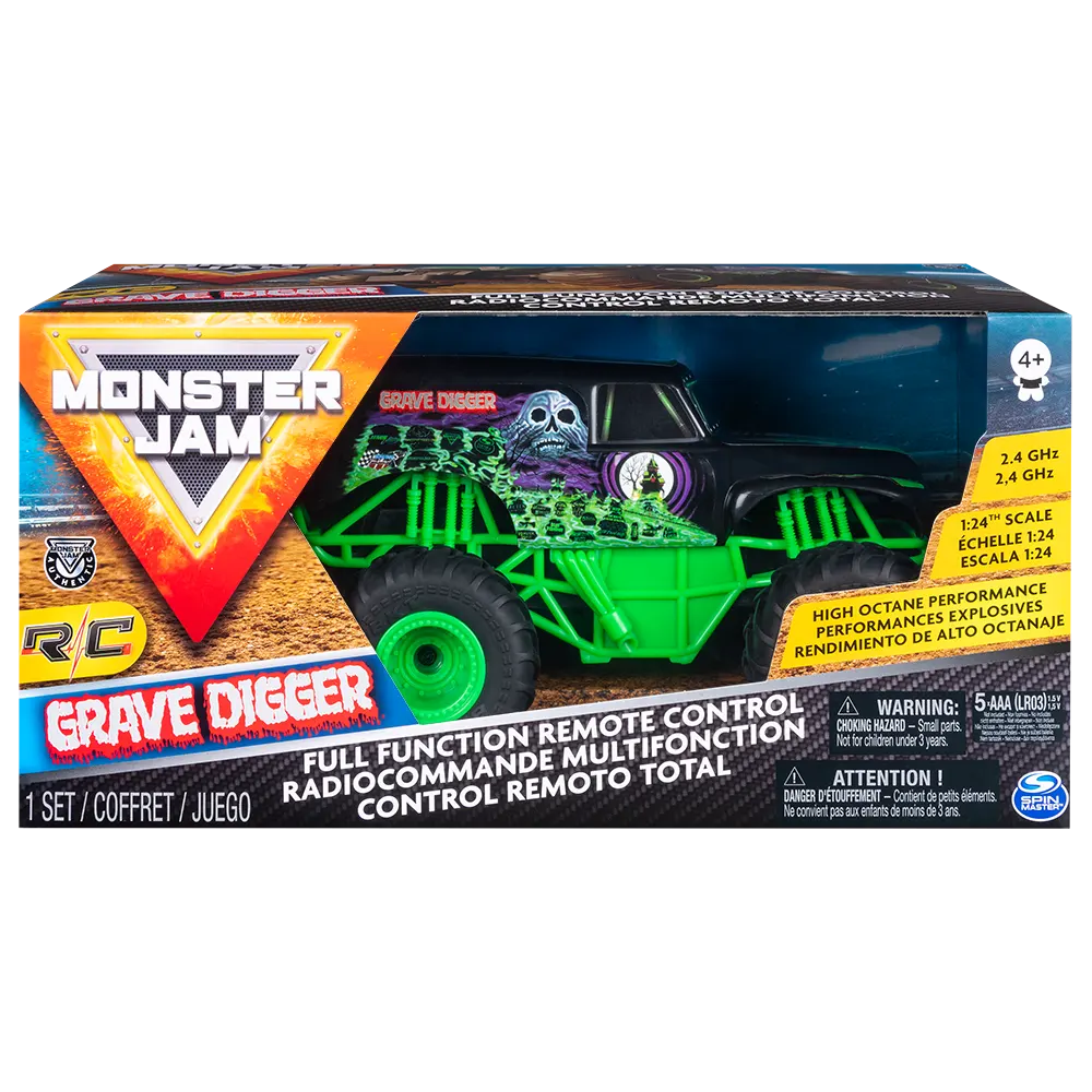 Monster Jam | Vehículo Grave Digger Control Remoto