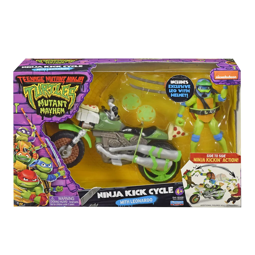 Tortugas Ninja | Moto Ninja Cycle + Leonardo