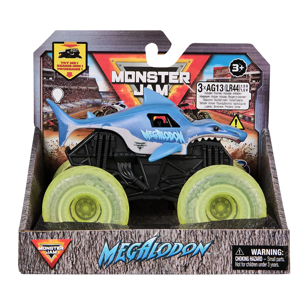 Monster Jam | Vehículo con Ruedas Luminosas 1:43