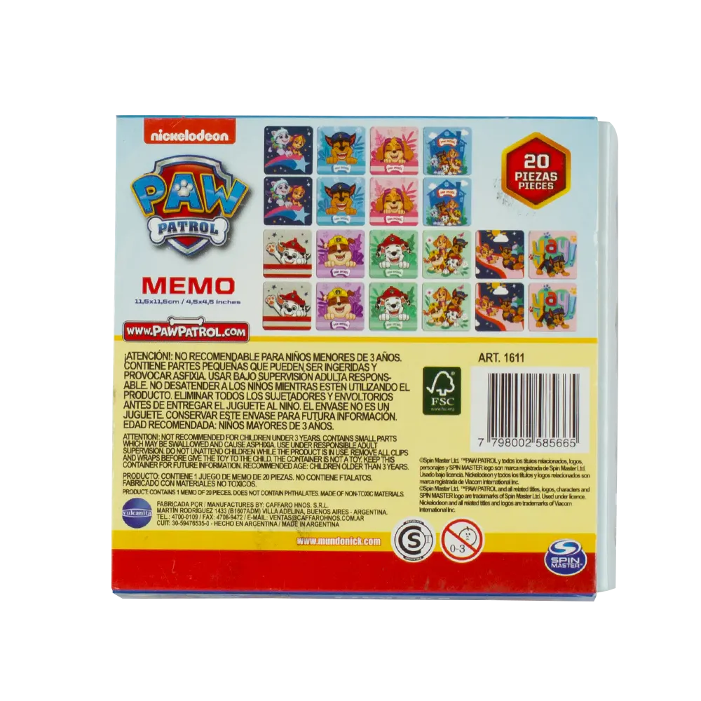 Spin Master Games | Memory cards Paw Patrol | slide 2