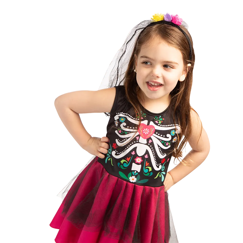 Halloween | Disfraz Catrina Color Talle 2