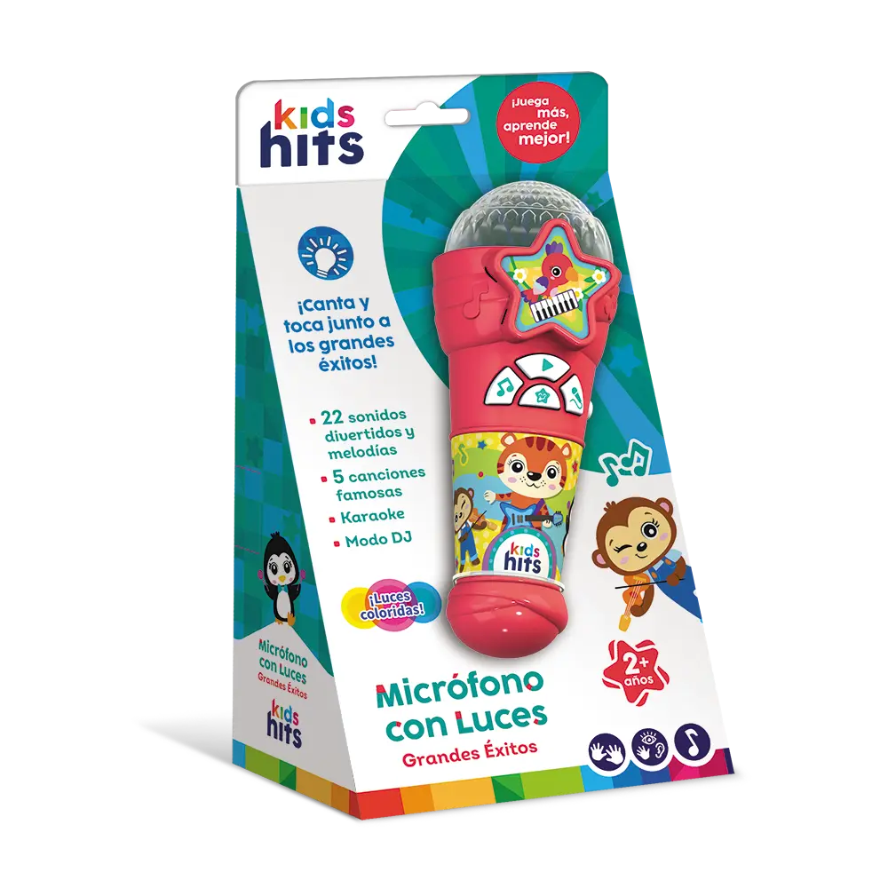 Kids Hits | Micrófono con luces