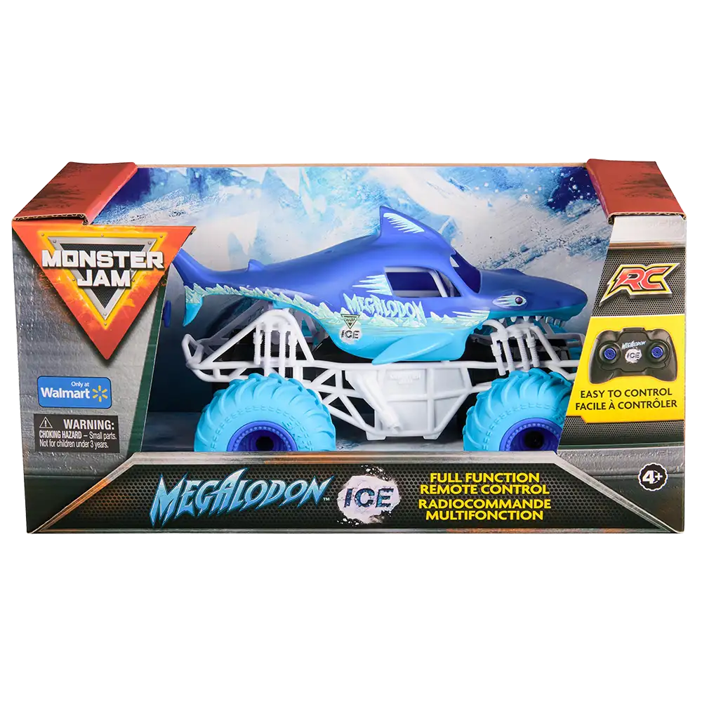 Monster Jam | Vehículo Control Remoto Megalodon Ice
