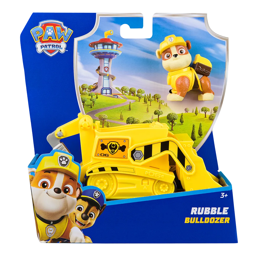 Paw Patrol | Vehículo con figura Rubble