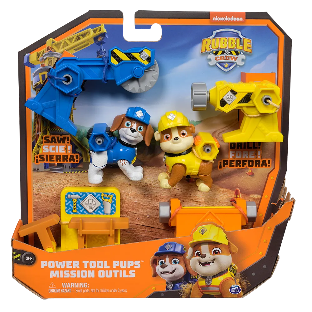 Rubble & Crew | Playset Figuras Rubble y Mix con Accesorios