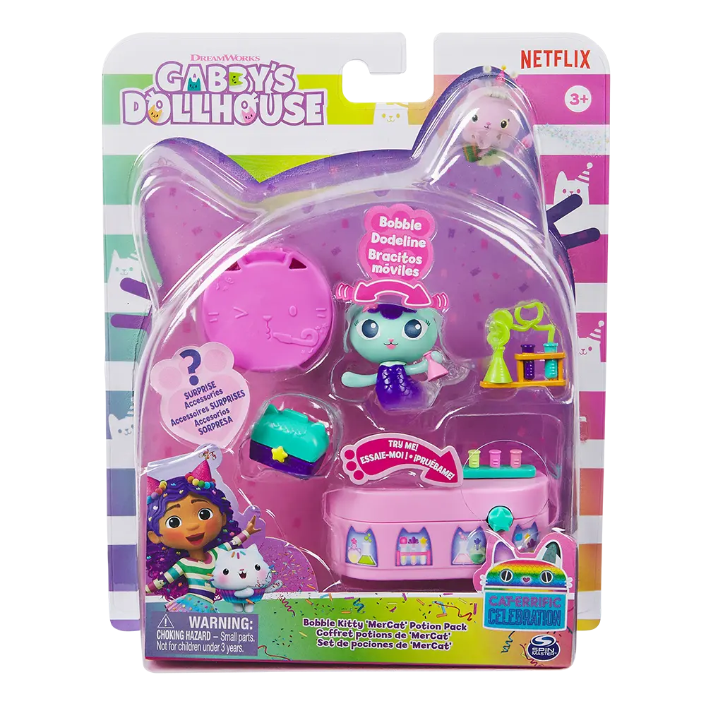 La Casa de Muñecas de Gabby | Playset Bobble Kitty Baby Box y Mercat Potion Pack | slide 6