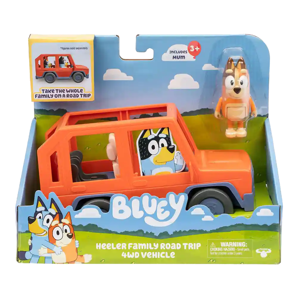 Bluey | Auto Familiar con figura