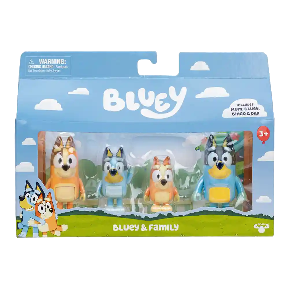 Bluey | Pack 4 Figuras