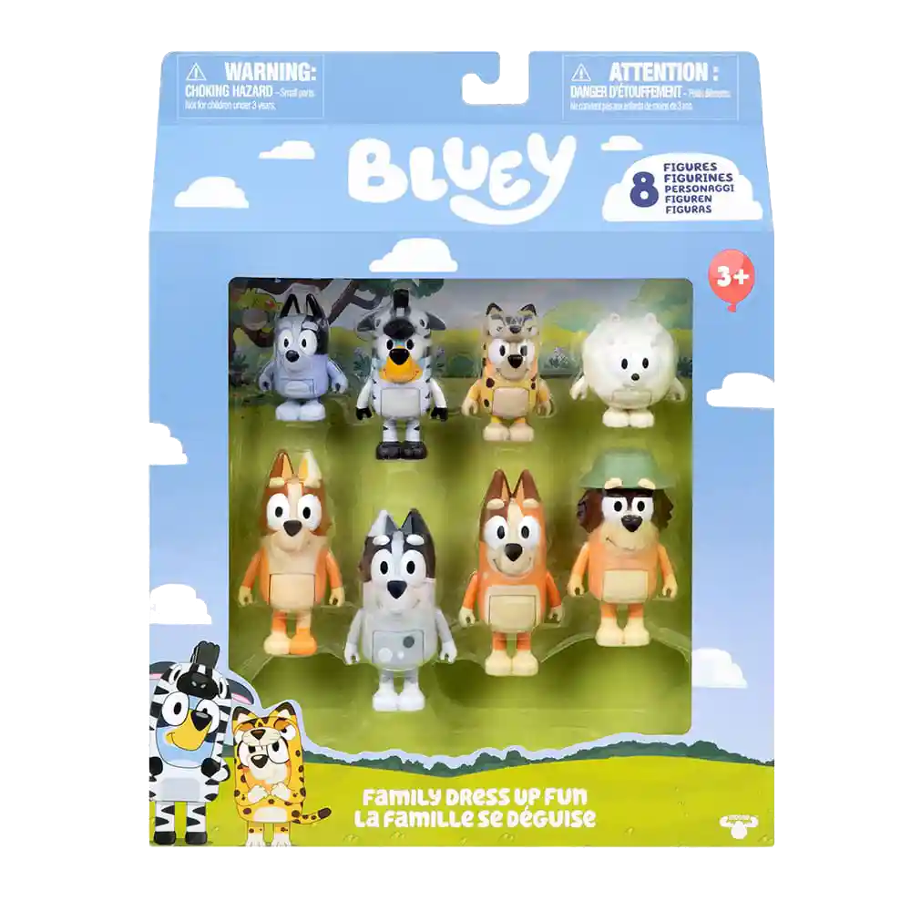 Bluey | Pack 8 Figuras
