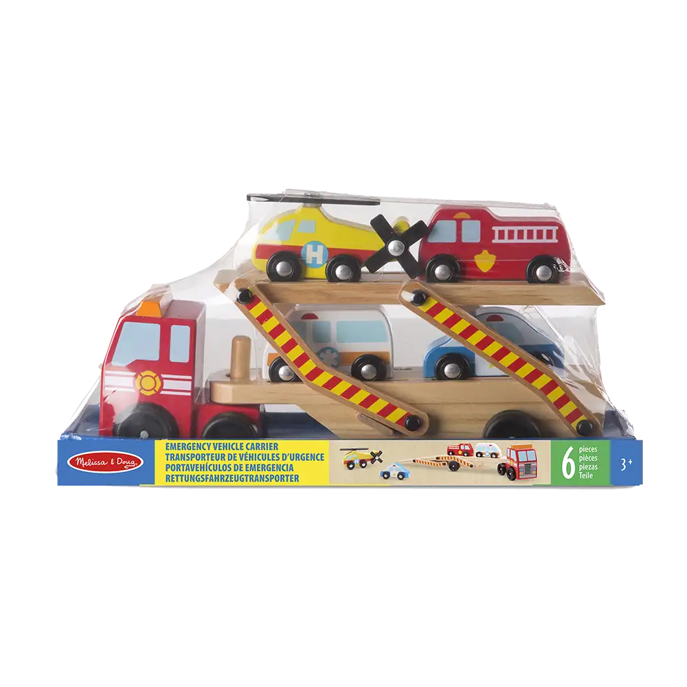Melissa & Doug | Playset de Vehículos de Emergencia