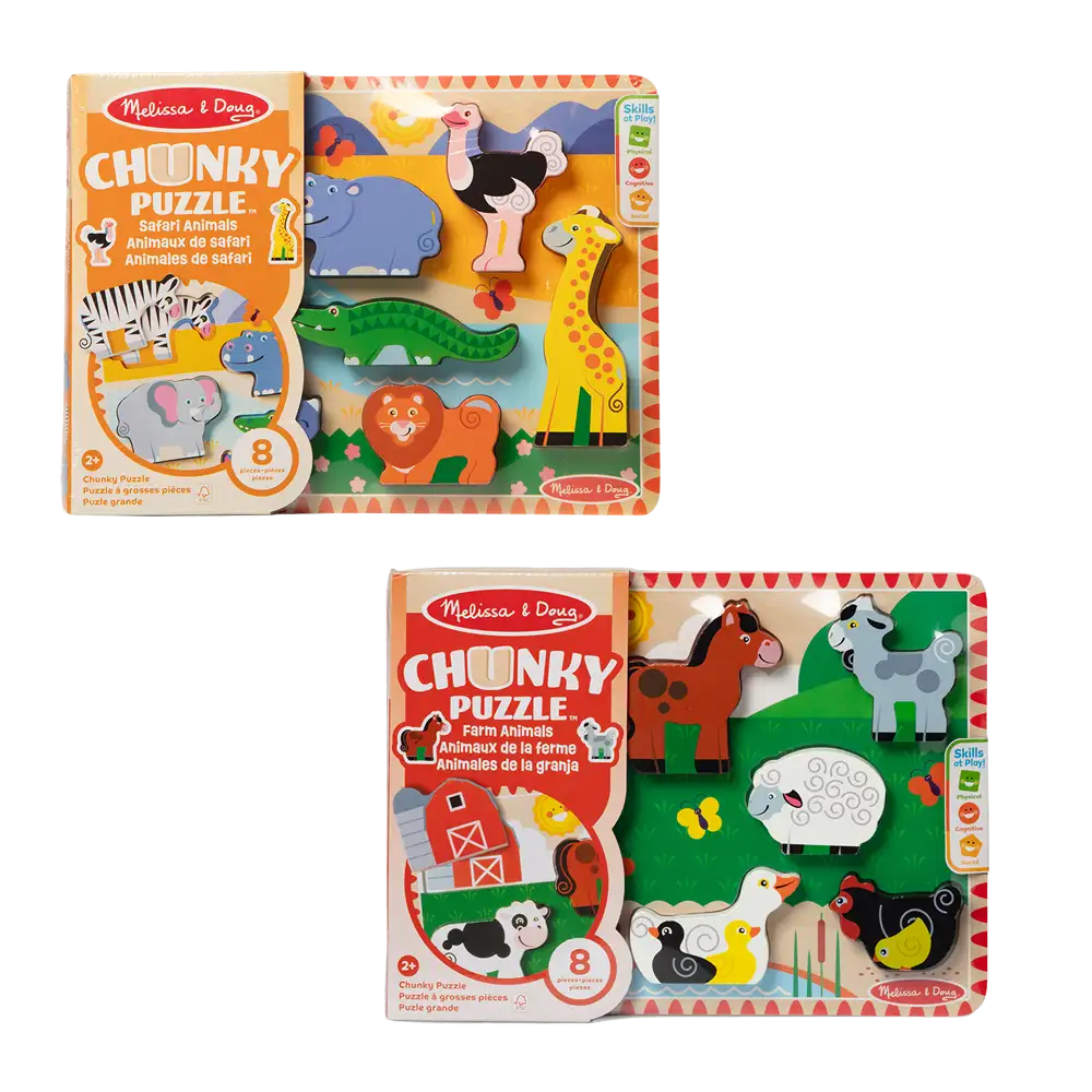 Melissa & Doug | Rompecabezas de madera Chunky | slide 1