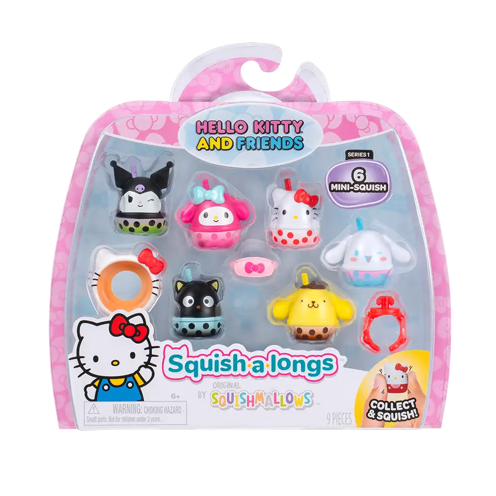 Squish-a-longs | Mini Juguete coleccionable Pack Hello Kitty