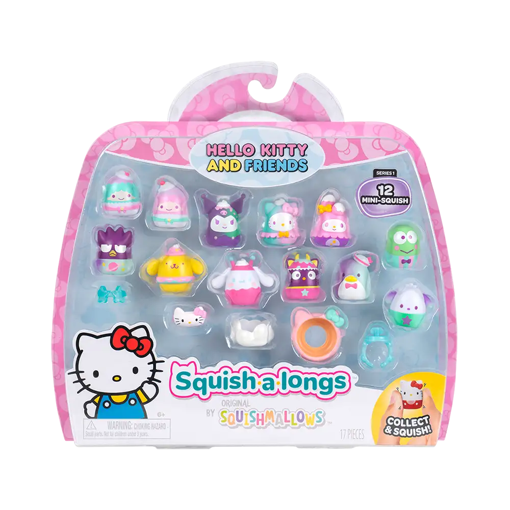 Squish-a-longs | Mini Juguete coleccionable Pack Hello Kitty