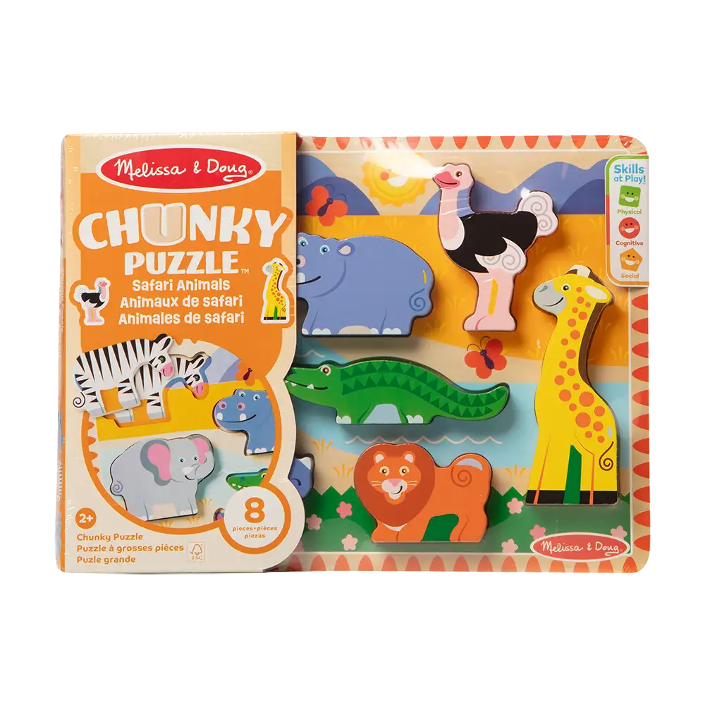 Melissa & Doug | Rompecabezas de madera Chunky