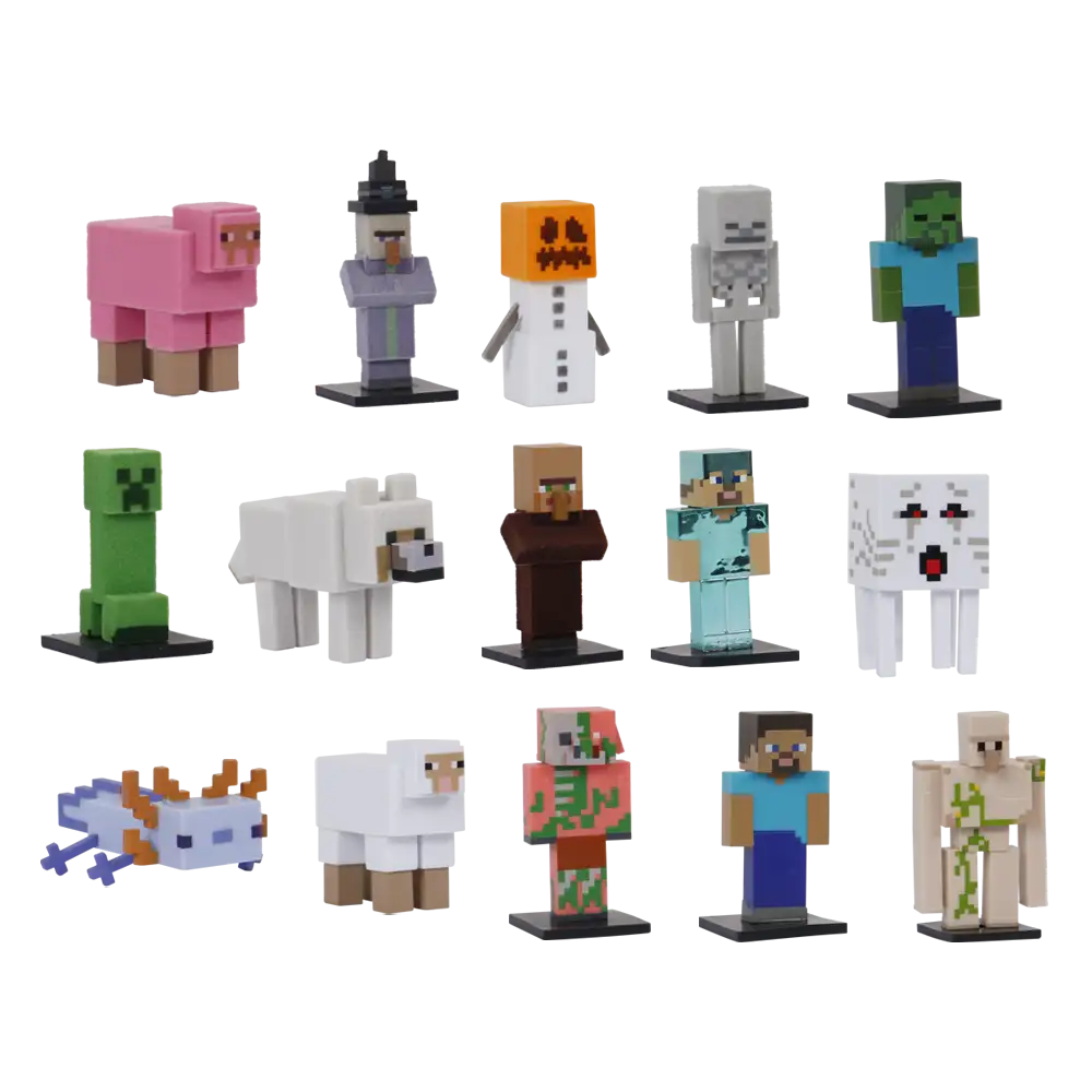 Minecraft Pack 3 Figuras | SKUMC2020M - Juguetes Vulcanita