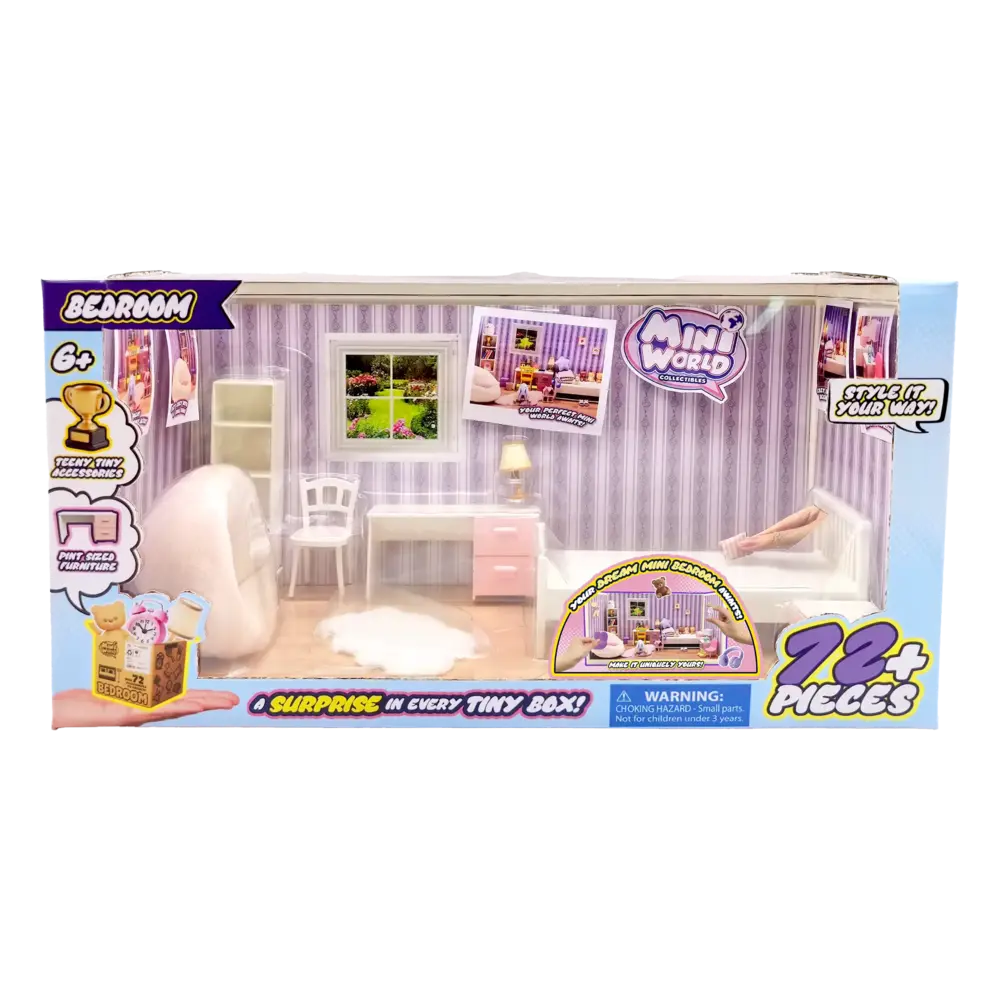 Mini World | Playset Dormitorio con Accesorios  | slide 1