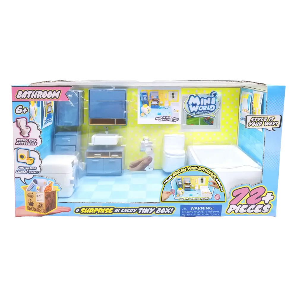 Mini World - Playset Baño con Accesorios