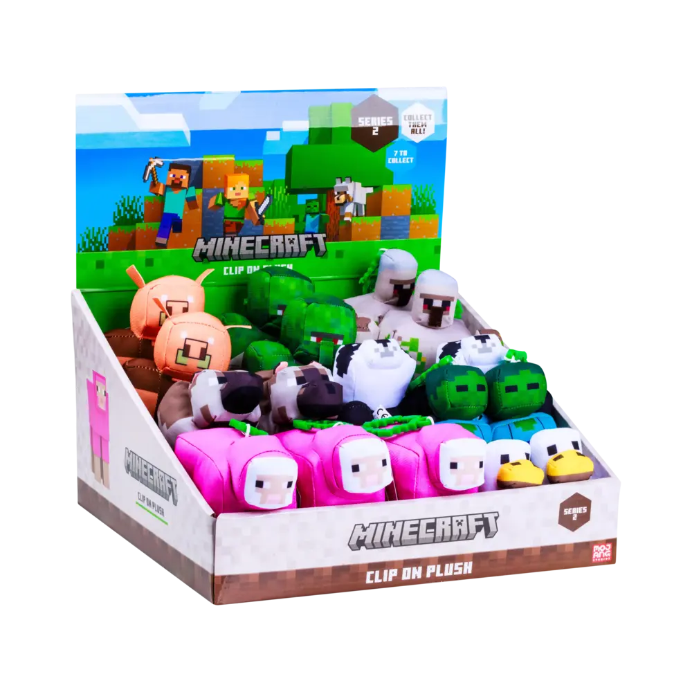 Minecraft 3D Clip ON Plush 