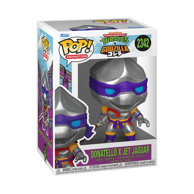 Funko POP | Tortugas x Godzilla Donatello x Jet Jaguar | slide 1