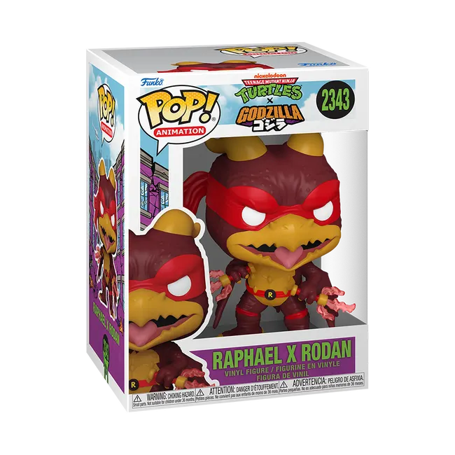 Funko POP | Tortugas x Godzilla Rafael x Rodan  | slide 1