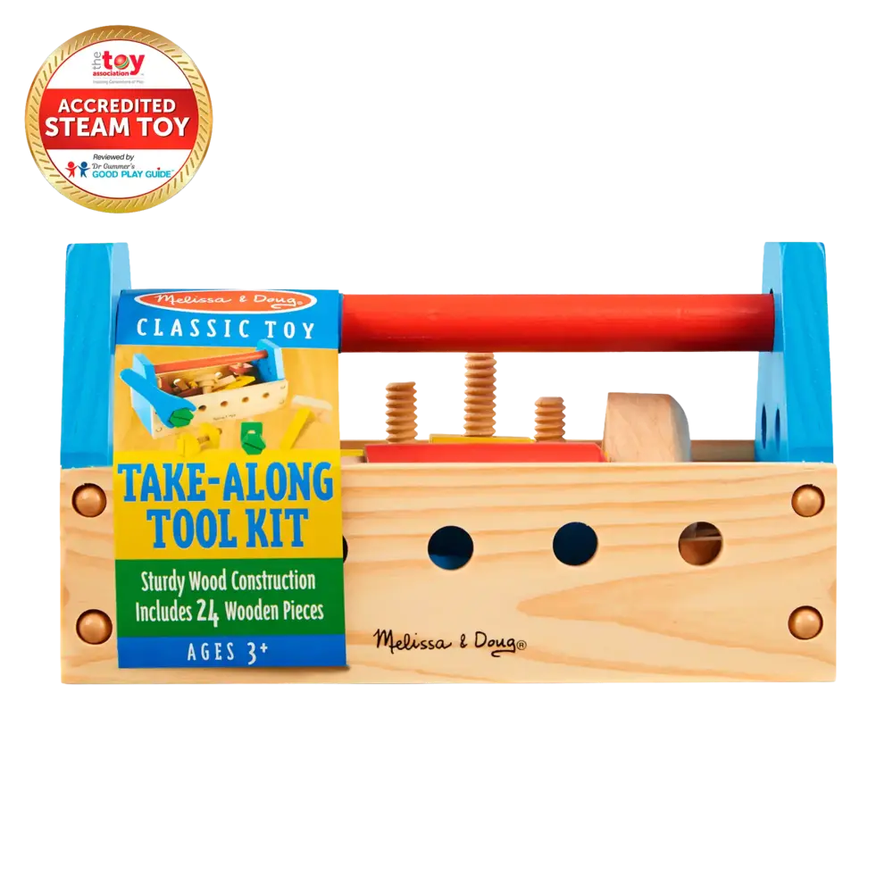 Caja Herramientas Madera Melissa & Doug 24 Piezas
