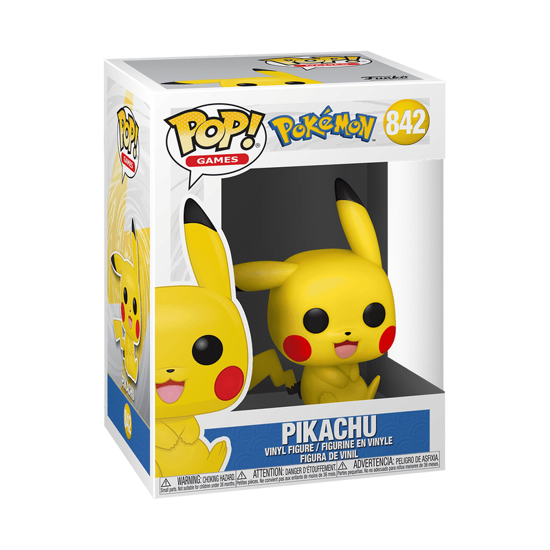 Funko POP | Games Pokémon Pikachu Sitting Figura Coleccionable  | slide 2