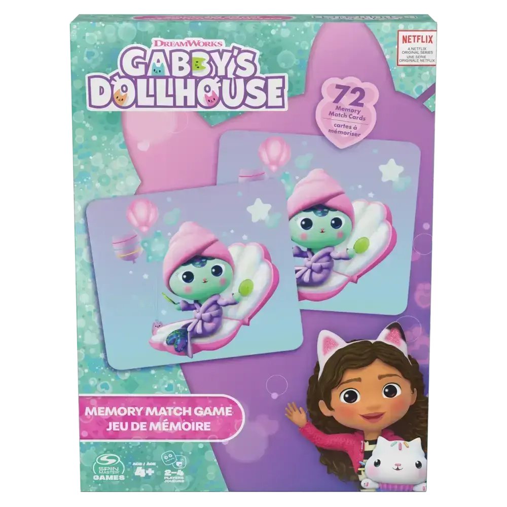 Gabby’s Dollhouse | Juego de Memoria 72 Cartas