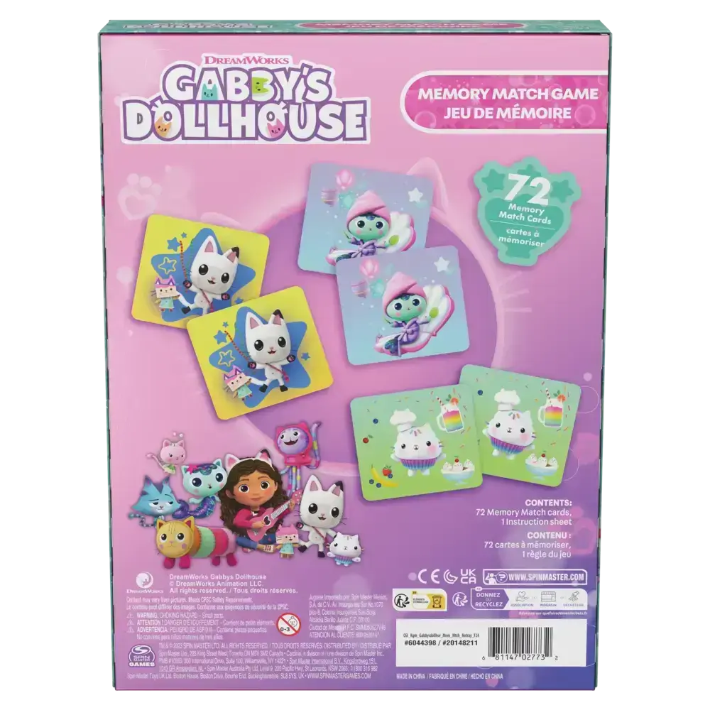 Gabby’s Dollhouse | Juego de Memoria 72 Cartas | slide 2