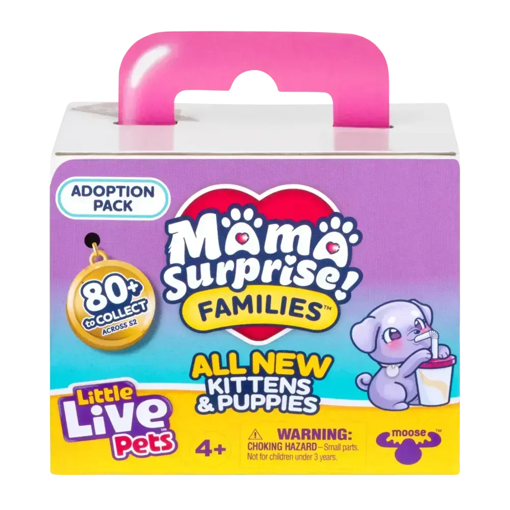 Little Live Pets | Mama Surprise Families Adoption Pack Casita Mascotas