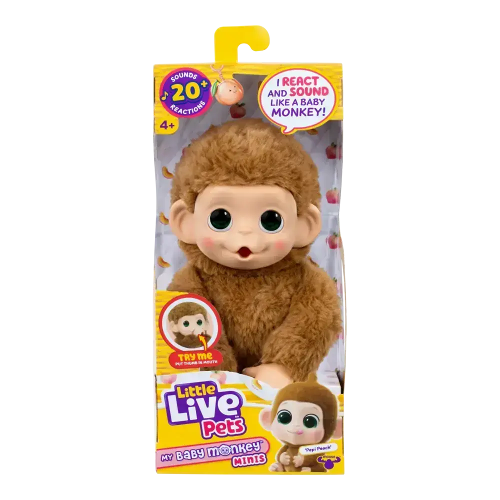 Little Live Pets | My Baby Monkey Minis Mono Interactivo