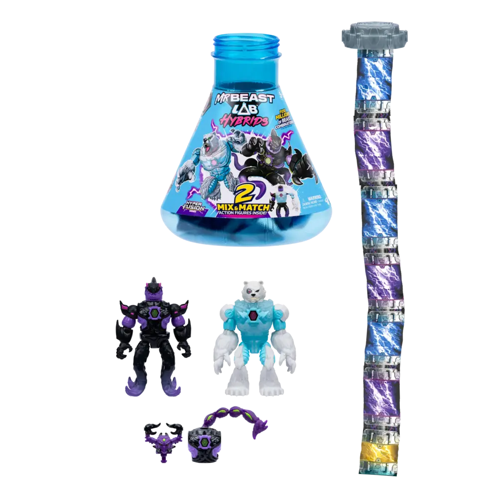 MrBeast Lab | Hybrids Hyper Fusion Mystery Mix & Match | slide 2