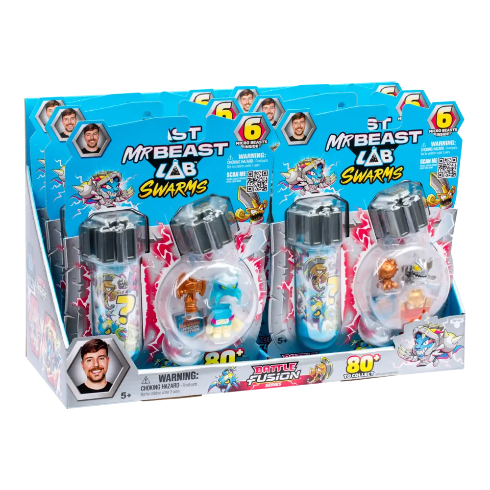 MrBeast Lab | Swarms 6 Pack Micro Figuras Sorpresa