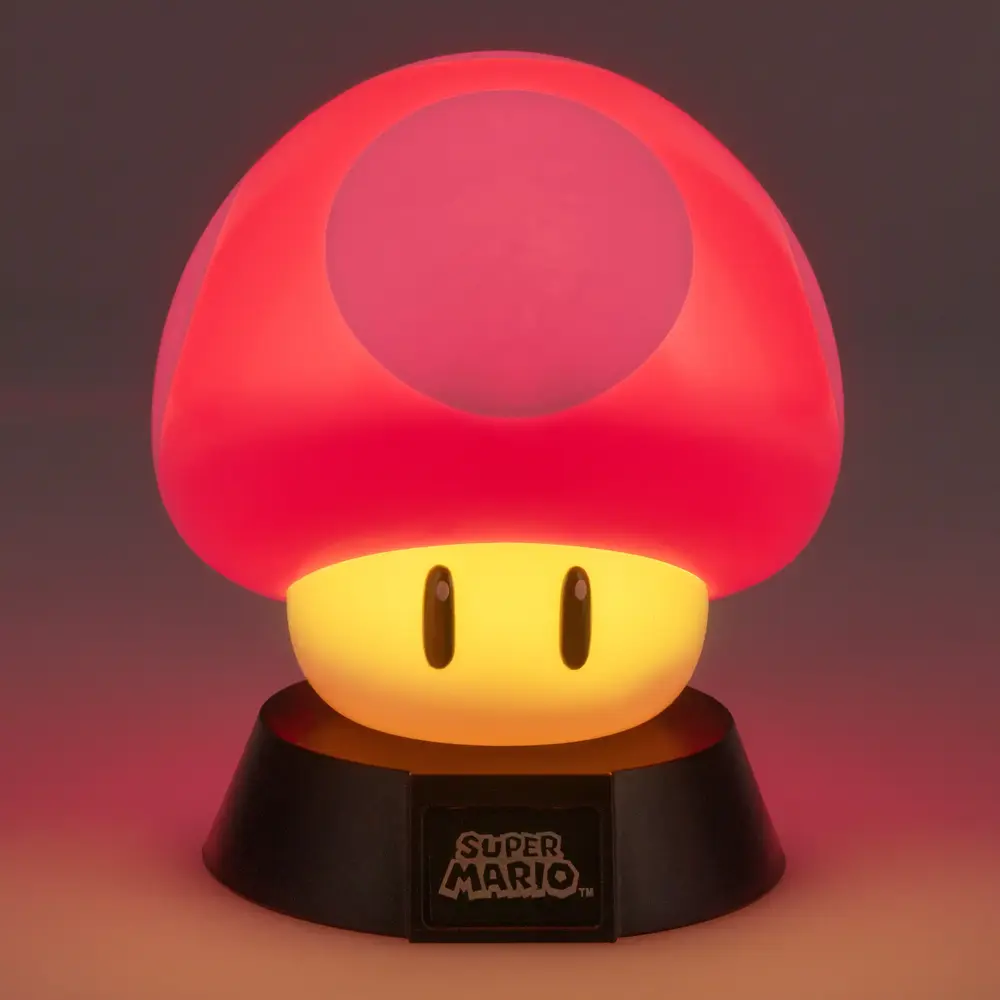 Paladone | Super Mario Super Mushroom Lámpara 3D