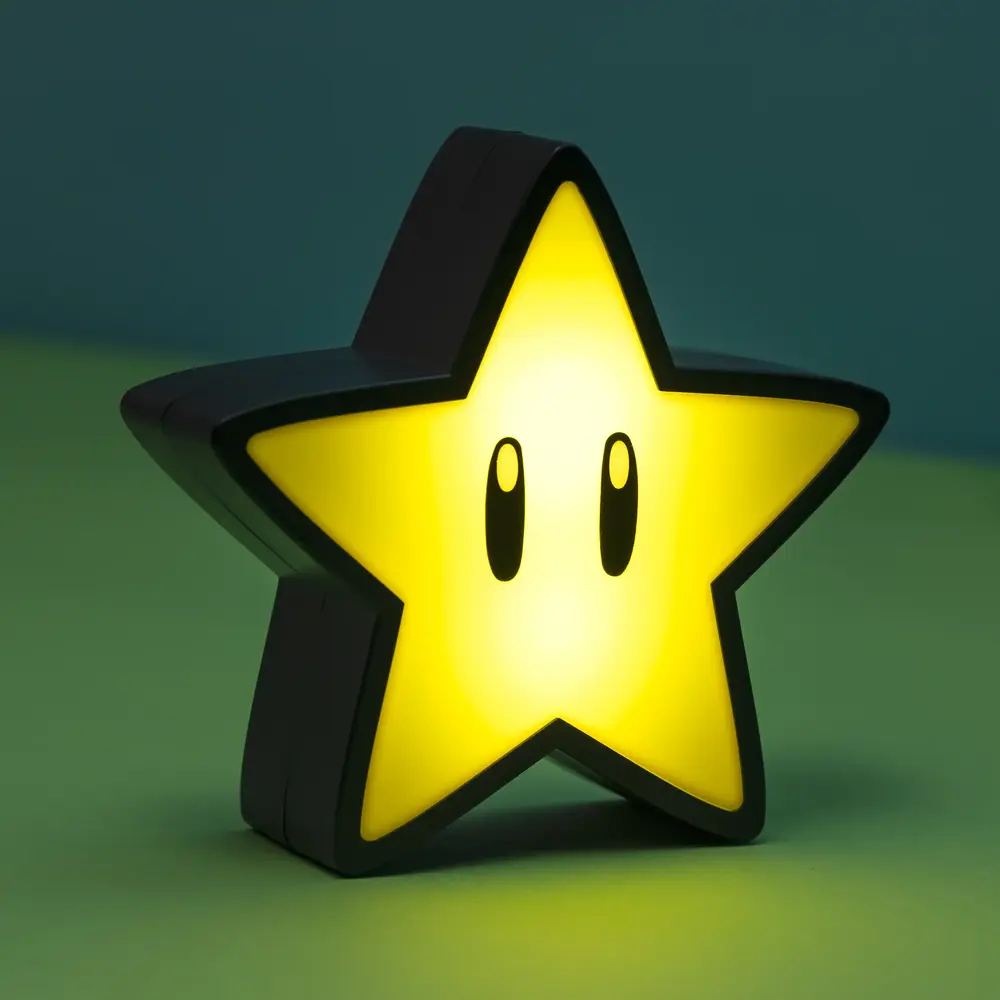 Paladone | Super Mario Super Estrella Lámpara con Sonido