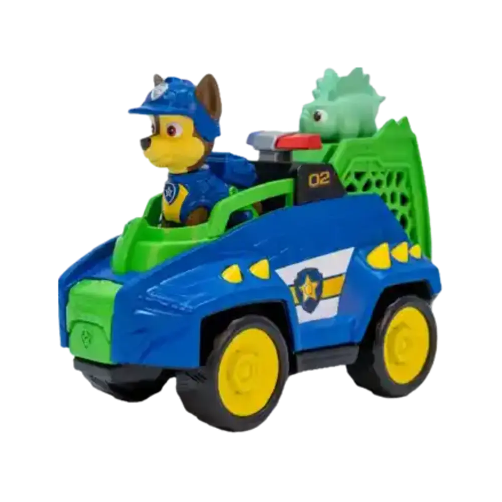 Paw Patrol | Dino Vehicle Chase con Figura Dinosaurio