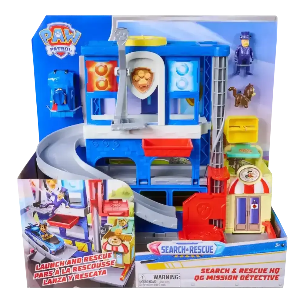 Paw Patrol | Cuartel Central Pup Squad con Vehículo y Figuras 