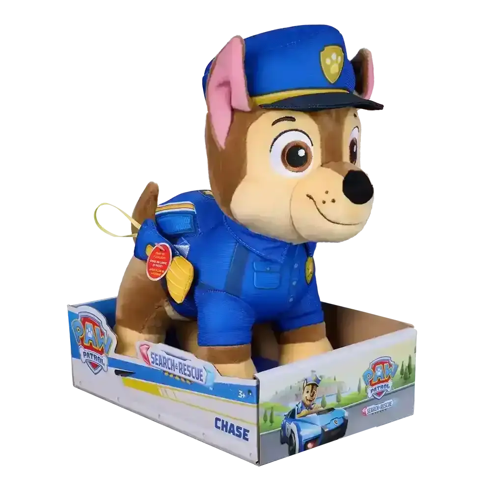 Paw Patrol | Peluche Chase 25 cm con Linterna Search & Rescue