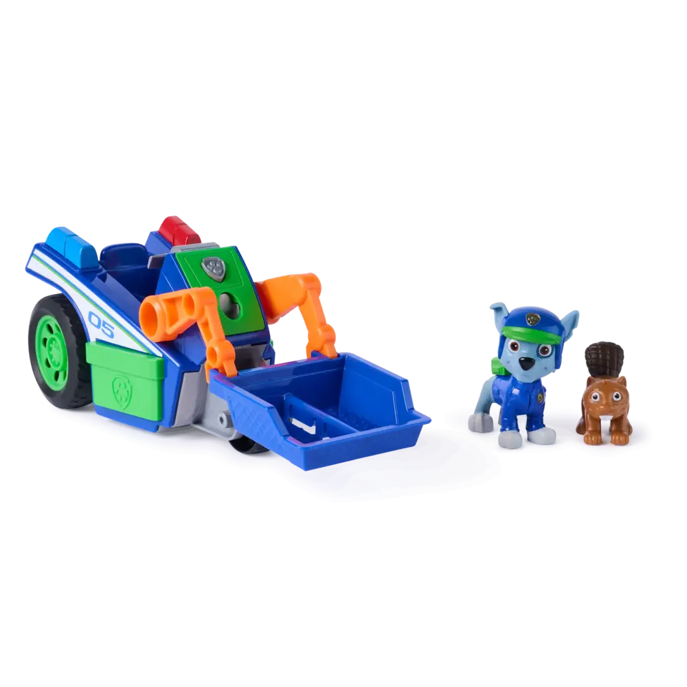 Paw Patrol | Vehículo Rocky Pull Back con Figura Desmontable  | slide 2