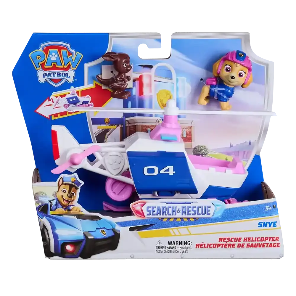 Paw Patrol | Vehículo Skye Pull Back con Figura Desmontable