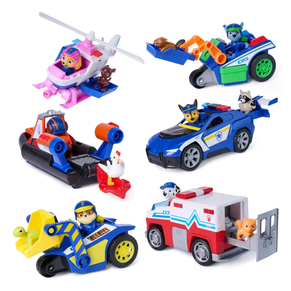 Paw Patrol | Vehículos Pull Back Search & Rescue con Figura  | slide 2