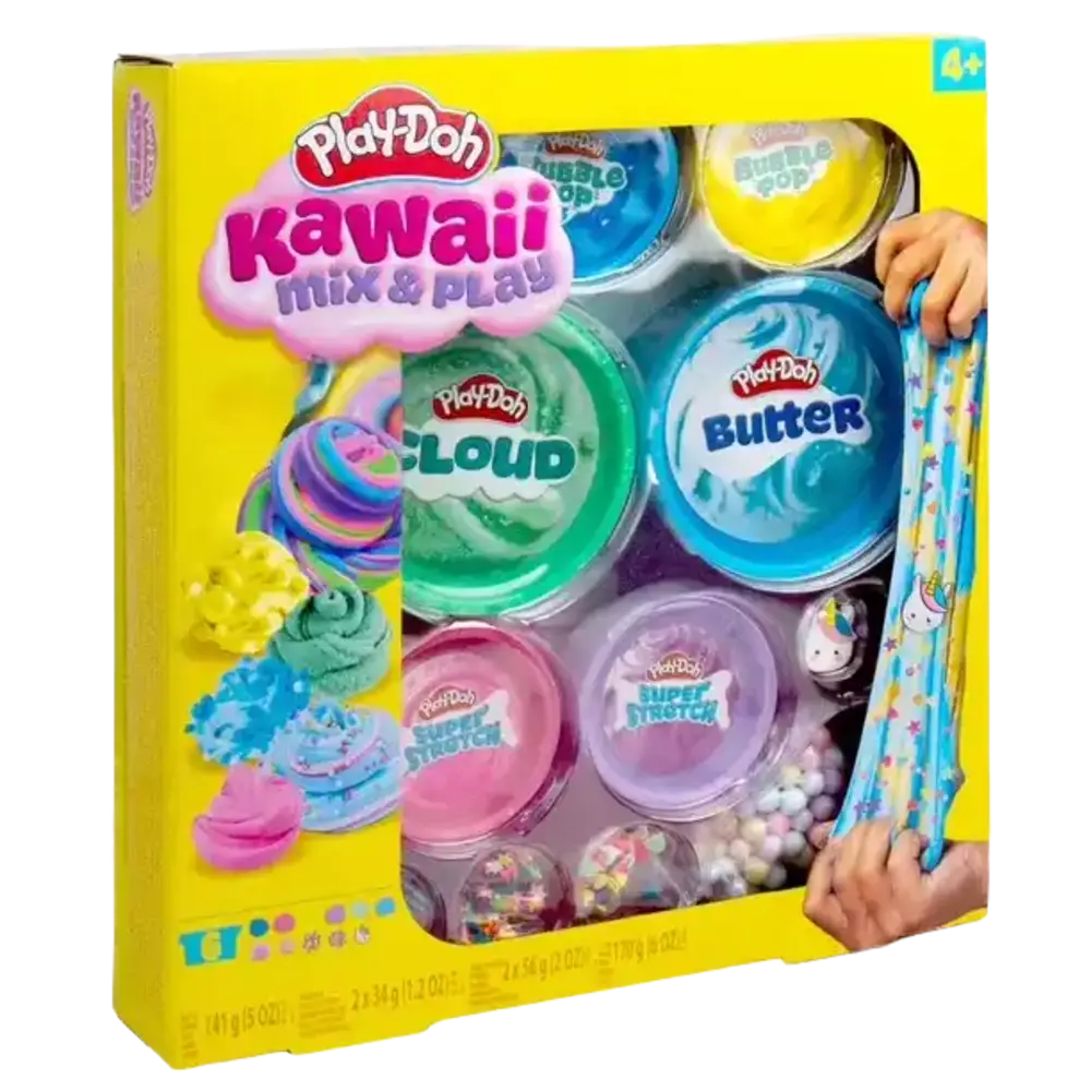 Play-Doh | Kawaii Mix & Play 4-Pack Slime